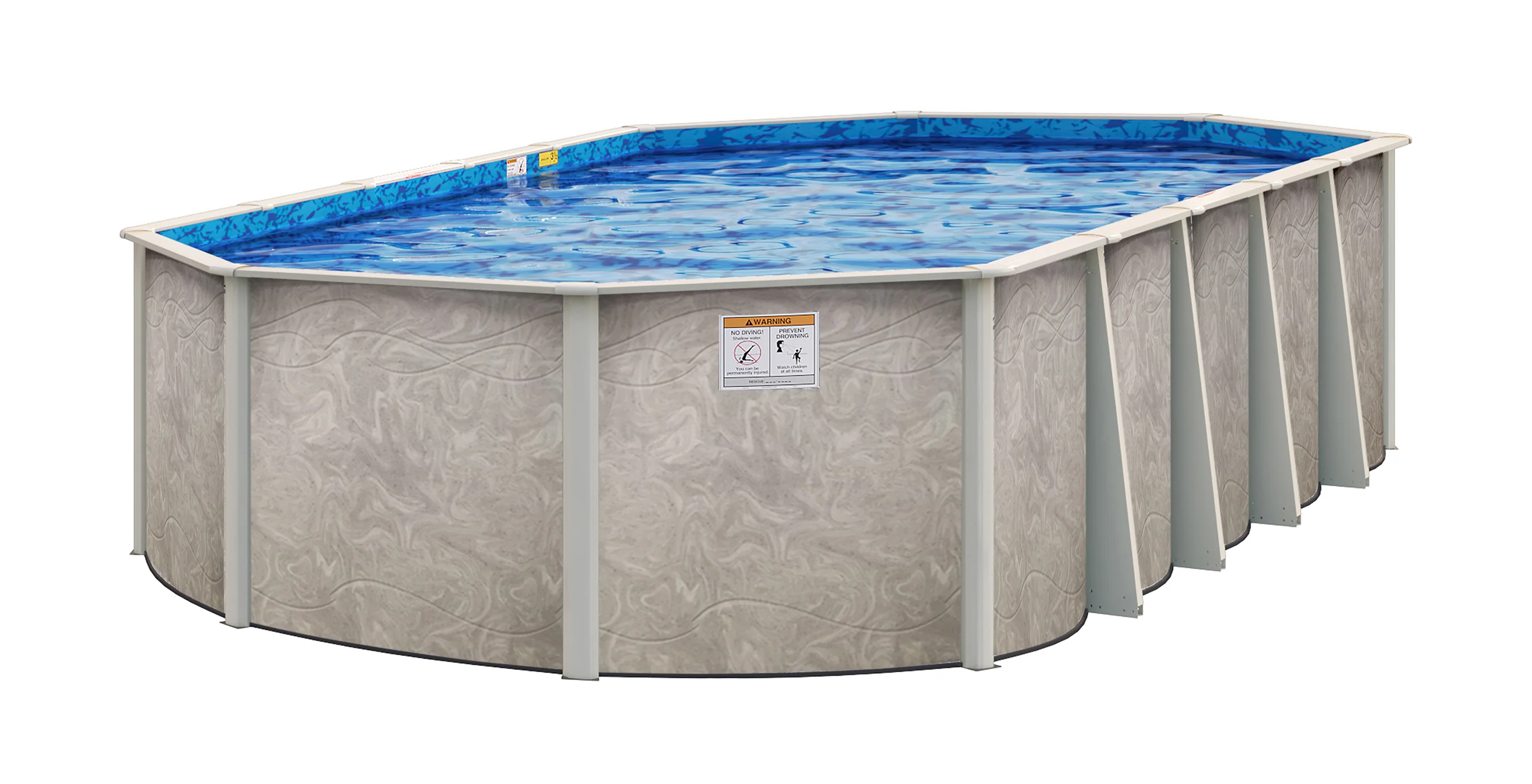 Bay Burst 52" or 54" Tall Resin Above Ground Pool Kit plus Starter Package - Image 4