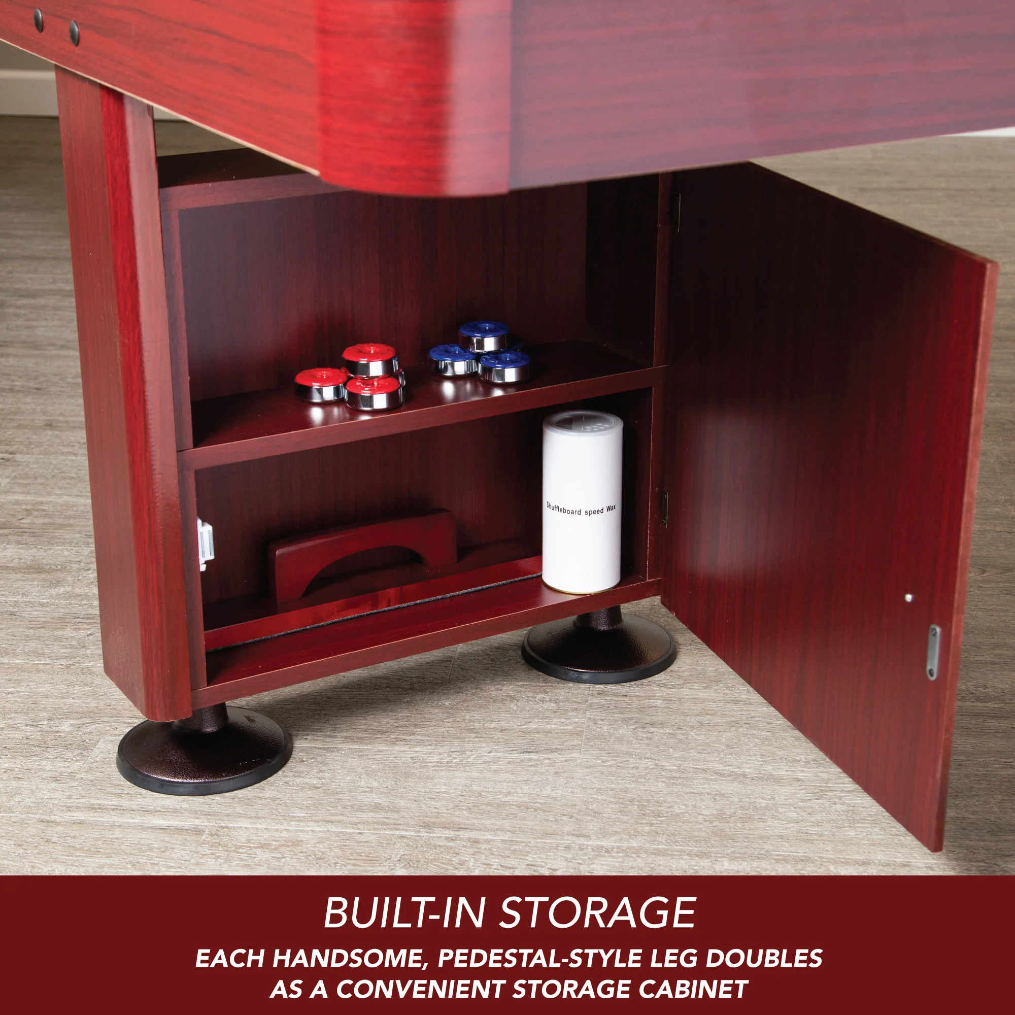 Challenger 9' Deluxe Pub Style Shuffleboard Table - Image 5