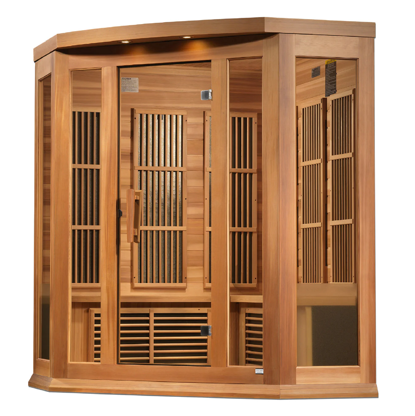 Maxxus Avignon 3 Person Corner Near Zero EMF FAR IR Sauna - Image 2