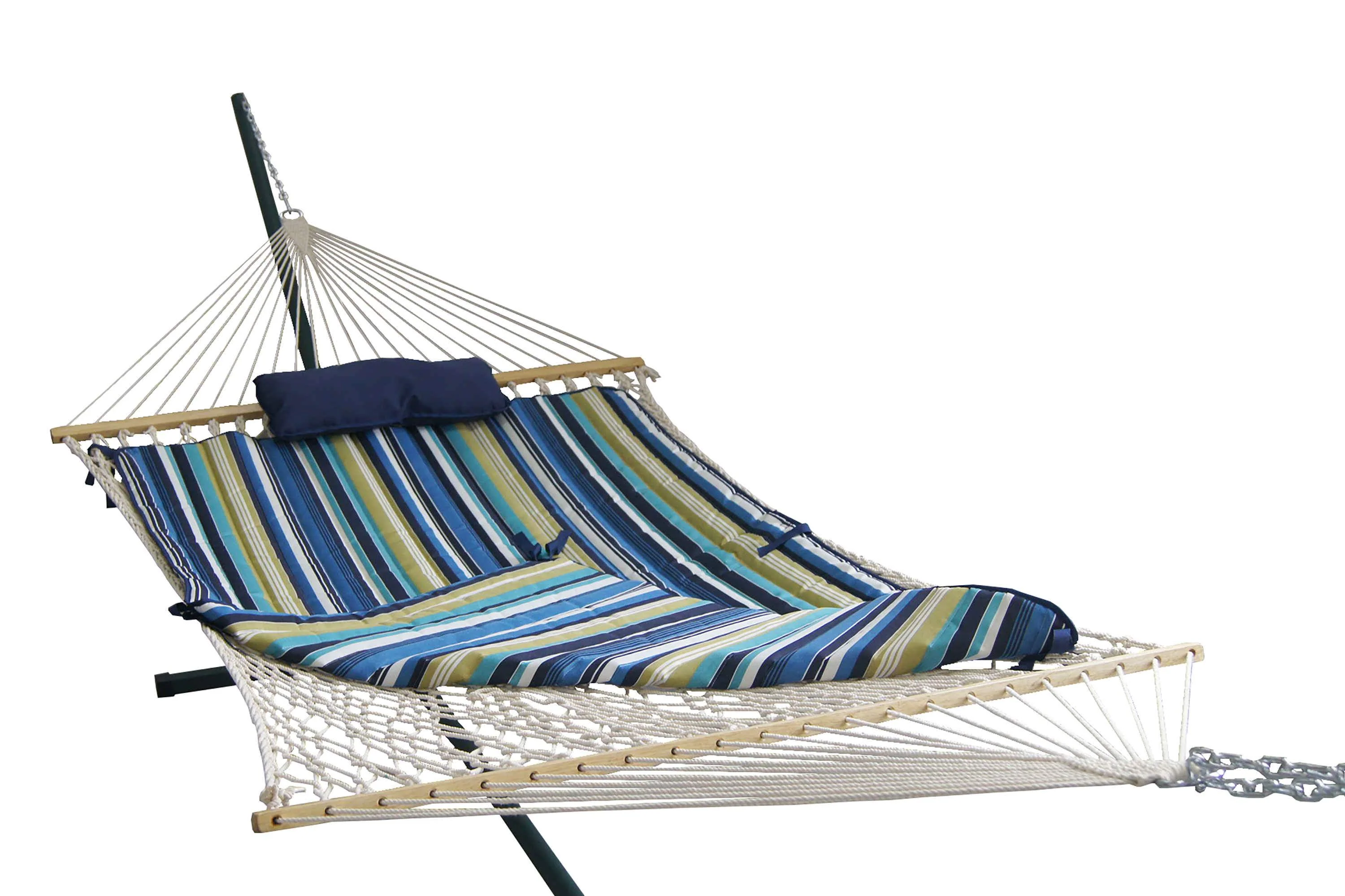 Island Retreat Hammock Set - Blue Cover - Image 12