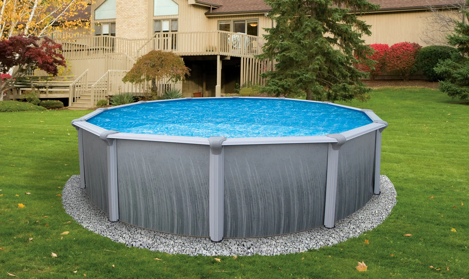 Martinique 52" Tall Steel Above Ground Pool Kit plus Starter Package - Image 5