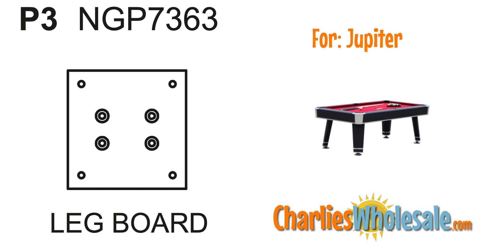 Replacement Part NGP7363 Leg Board