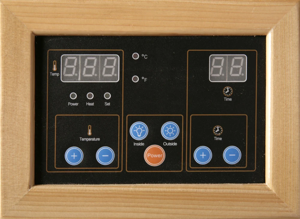 Sahara 2 Person Hemlock FAR Infrared Sauna Room with 5 Ceramic Heaters - Image 9