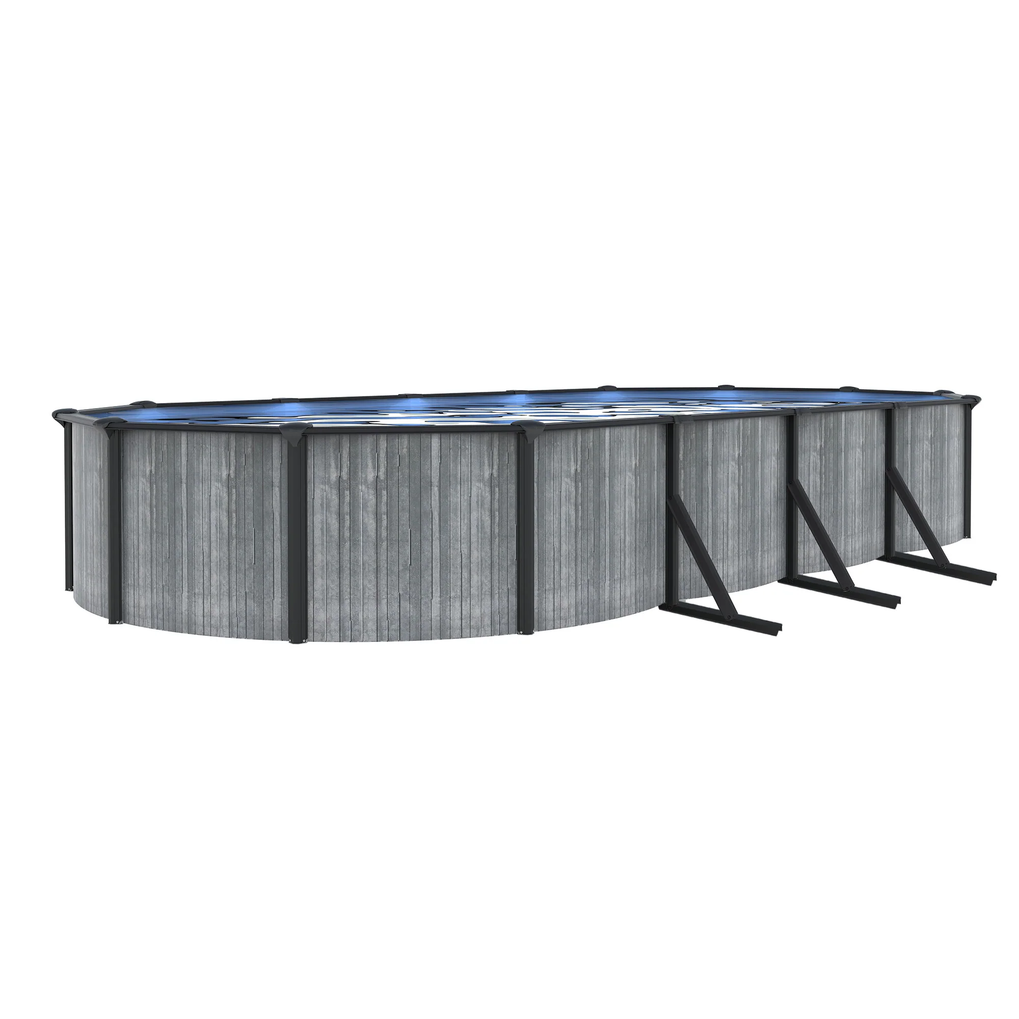 San Pedro 52" Steel Wall Above Ground Pool Kit plus Starter Package - Image 4