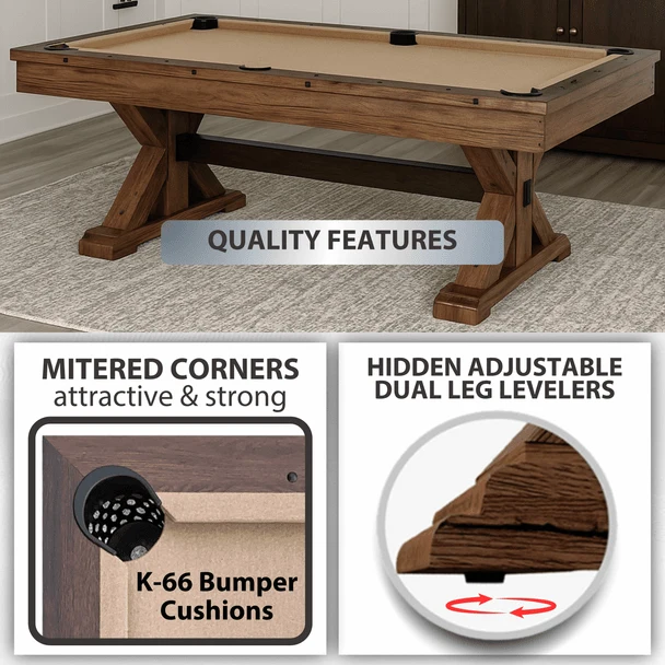 The Rockford 7' Multi-Game Billiards Table - Image 16