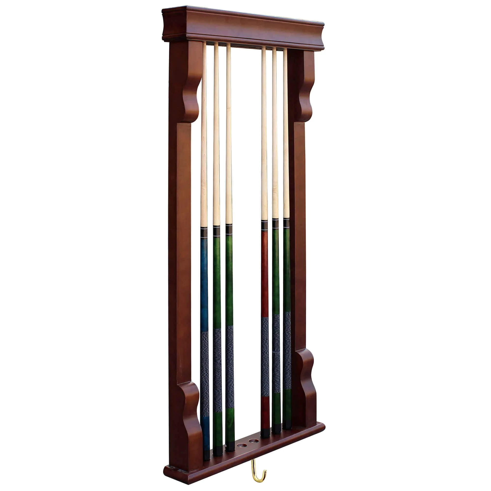 Vintage Wall Billiard Pool Cue Rack - Image 3